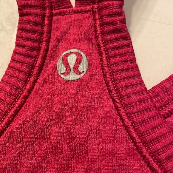 Lululemon Rust/red ribbed Tank size 4 - Picture 6 of 9